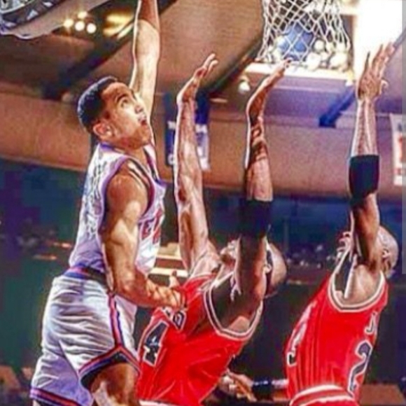 John Starks (Hardwood Classic)-(Knicks)-(Jersey)-(Blue)-(New)-(Size L)-$85.00 - Picture 15 of 15